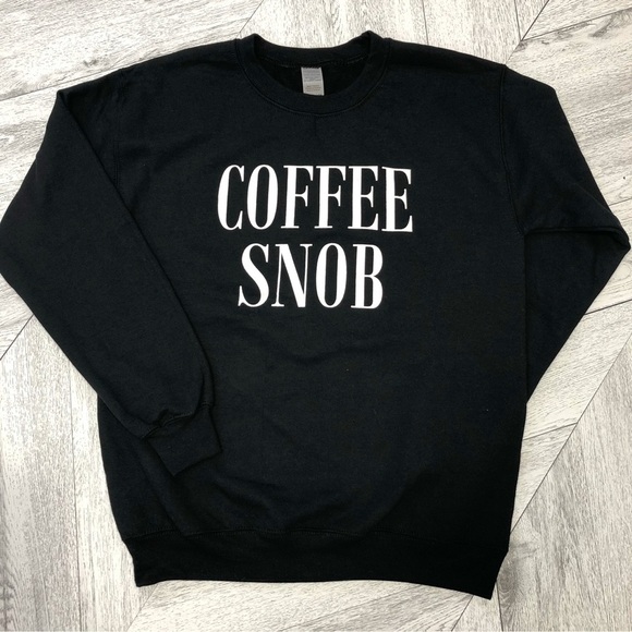 Crew Neck Sweater - Coffee Snob - Picture 1 of 2
